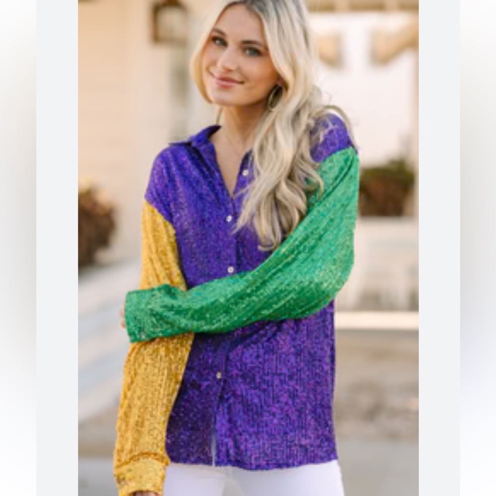 Mardi Gras’s Button Down